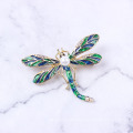 Dragonfly Color Oil Painting Pearl Art Versatile Brooch